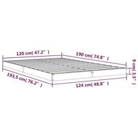 Bedframe massief grenenhout wit 120x190 cm 4FT Small Double - thumbnail