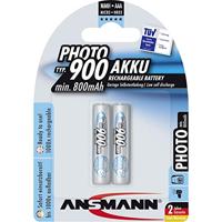 ANSMANN MaxE Micro AAA Tipo 900mAh Photo Batteria Ricaricabile ad Alta Capacità 2x Micro AAA HR03 - thumbnail