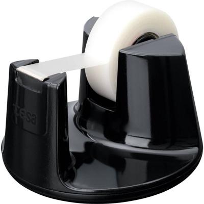 Tesa plakbandafroller Easy Cut Compact, voor rollen van ft 33 m x 19 mm, zwart