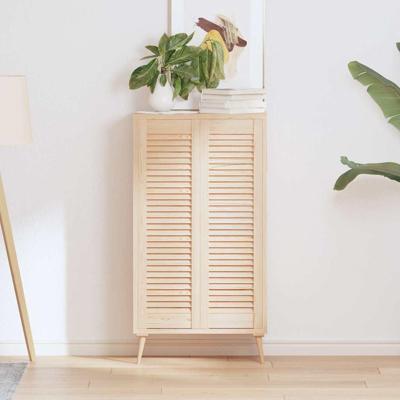 Kastdeuren met lamellen 2 st 99x29,5 cm massief grenenhout Kastdeuren met lamellen 2 st 99x29,5 cm massief grenenhout