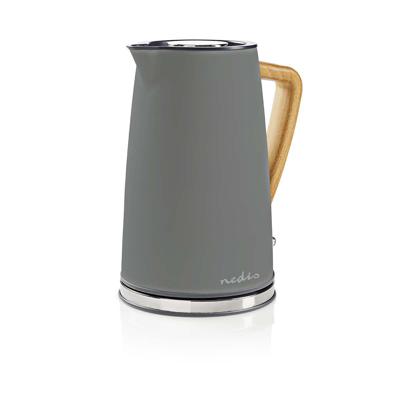 Nedis KAWK510EGY Waterkoker Controlelampje Aantal/Volume: 1.7 l Grijs