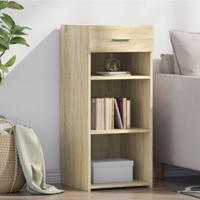 Dressoir 40x42,5x93 cm bewerkt hout sonoma eikenkleurig - thumbnail