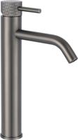 Saqu Crossed verhoogde wastafelmengkraan gunmetal - thumbnail
