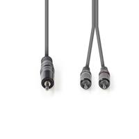 Nedis Stereo-Audiokabel | 3,5 mm Male naar 2x RCA Male | 3 m | 1 stuks - COTH22200GY30 COTH22200GY30 - thumbnail
