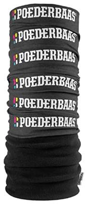 Poederbaas Nekwarmer Zwart Logo