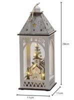 Konstsmide 3271-210 LED-decor Kerk Warmwit LED Wit Timer - thumbnail