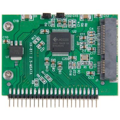 mSATA Mini PCI-E SSD vrouwtje naar 5V 2.5 inch 44 Pin IDE mannetje Converter kaart