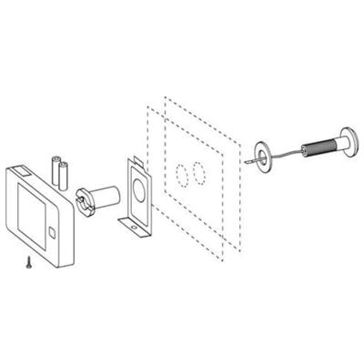 Burg Wächter Door eGuard DG 8100 DG 8100 Digitale deurspion met TFT-display 8.13 cm 3.2 inch
