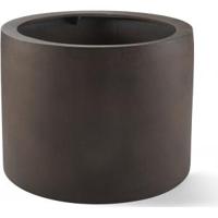 Grigio plantenbak Cylinder L roestig metaal betonlook - thumbnail