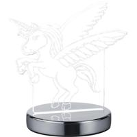 LED Tafellamp - Aanpasbare Kleur - 7W - Mat Chroom - Aluminium - thumbnail