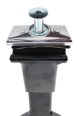 CONTEC tweebeenstandaard "hippo" ct kickstand hippo double leg, 28", black