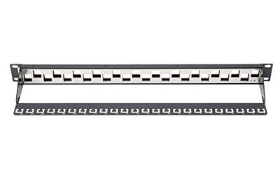 Digitus DN-91412 24 poorten Netwerkpatchpaneel 483 mm (19) Zonder connectoren 1 HE Meerdere kleuren Niet ingericht