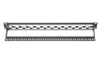 Digitus DN-91412 24 poorten Netwerkpatchpaneel 483 mm (19) Zonder connectoren 1 HE Meerdere kleuren Niet ingericht - thumbnail