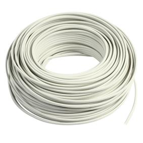 Enzo Kabel ovaal plat 2x0,75 qmm kleur wit - 1227000 Enzo Kabel ovaal plat 2x0,75 qmm kleur wit - 1227000