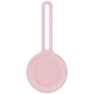 AirTag case infinity series - siliconen sleutelhanger - roze