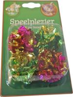 Katten-speelgoed crinkelbal blisterpak a 4st Gebr. de Boon - Gebr de boon - thumbnail