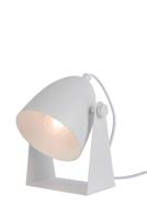 Lucide CHAGO - Tafellamp - 1xE14 - Wit - thumbnail