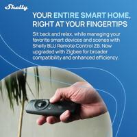 Shelly Blu Remote Control ZB black Afstandsbediening ZigBee, Bluetooth Shelly - thumbnail