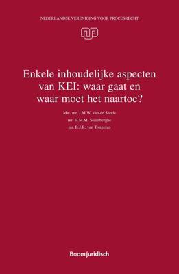 Enkele inhoudelijke aspecten van KEI: waar gaat en waar moet het naartoe? - J.M.W. van de Sande, H.M.M. Steenberghe, B.J.R. van Tongeren, J.J. Dammingh, L.M. van den Berg - ebook