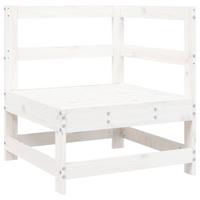 4-delige Loungeset massief grenenhout wit - thumbnail