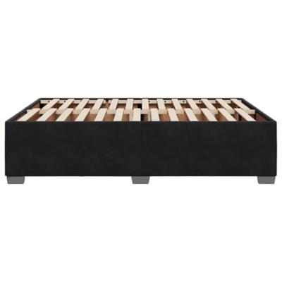 Bedframe zonder matras 140x200 cm fluweel zwart