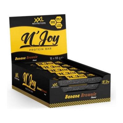 XXL Nutrition - N'joy Protein Bar Banana Brownie - 15x 55g XXL Nutrition - N'joy Protein Bar Banana Brownie - 15x 55g