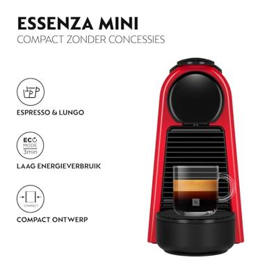 De&apos;Longhi Nespresso Essenza Mini EN85.R Nespresso Rood - thumbnail