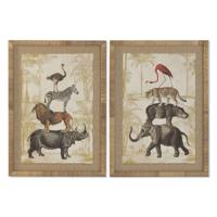 Schilderij Home ESPRIT Kristal Spar 50 x 2,5 x 70 cm (2 Stuks) - thumbnail