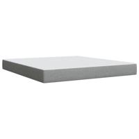 Boxspring met matras stof lichtgrijs 180x200 cm - thumbnail