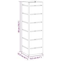 VidaXL Paraplu standaard olijfgroen 15,5 x 15,5 x 49 cm metaal - thumbnail