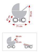 Tweeling Poppenwagen Vario - Pink Jeans - thumbnail