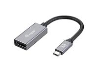 Equip 133493 video kabel adapter 0,15 m USB Type-C DisplayPort Zwart, Grijs - thumbnail