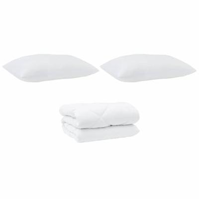 Dekbed Anders met kussen 3 pcs Wit 240 x 260 cm Microfibre