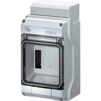 Hensel 61001101 KV PC 9104 Kleine verdeelkast Opbouw (op muur) Aantal groepen: 4.5 Aantal rijen: 1 Inhoud: 1 stuk(s) - thumbnail