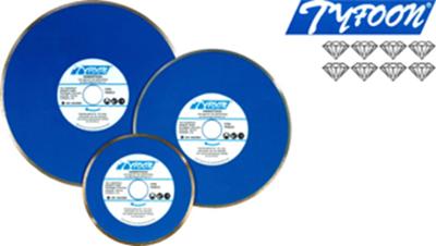 Diamantzaagblad nat Tyfon teg. dia 230mm asgat 25,4mm Diamantzaagblad nat Tyfon teg. dia 230mm asgat 25,4mm