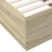 Bedframe bewerkt hout sonoma eikenkleurig 90x190 cm - thumbnail