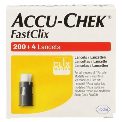 Accu-Chek Fastclix lancet 204 Stuks Accu-Chek Fastclix lancet 204 Stuks