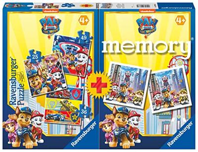 Ravensburger PAW Patrol 3-in-1 puzzel met memory - 25/36/49 stukjes