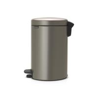 Brabantia NewIcon Pedaalemmer Metaal Platinum 12 Liter - thumbnail