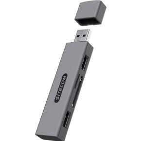 Sitecom USB Stick Card Reader with 2 USB ports