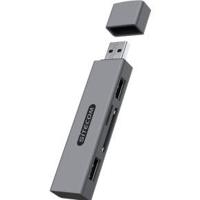 Sitecom USB Stick Card Reader with 2 USB ports - thumbnail