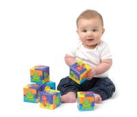 Playgro zachte blokken waterdieren - paars - thumbnail