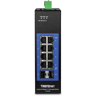 TRENDnet TI-G102i DIN-Rail Switch 10-poorts Industriële Gigabit L2