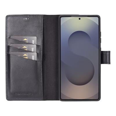 NorthLife Samsung Galaxy S25 Ultra - Leren Afneembare 2-in-1 bookcase telefoonhoes - Zwart