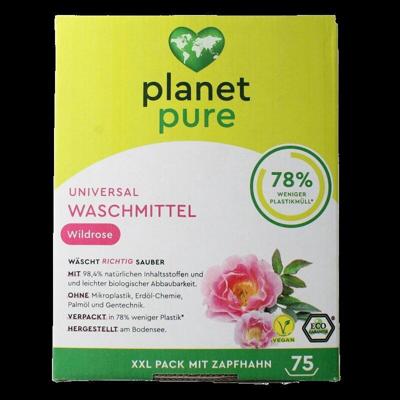 Planet Pure Wasmiddel vloeibaar universeel wild rose 3 Liter