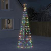 VidaXL Led-kerstboom met spikes 570 leds kleurrijk 300 cm - thumbnail