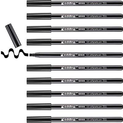 Kalligrafiepen edding 1255 5.0mm zwart | 10 stuks