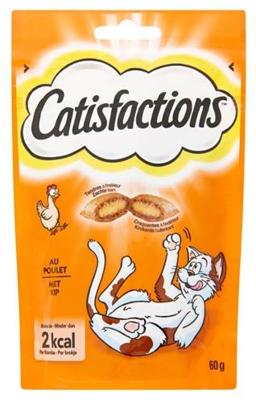 Catisfactions met kip kattensnack 6 x 60 g