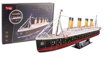 3D Lichtgevende Puzzel - Titanic Schip - Constructiespel - EXPLORA - 266 Stukjes - Vanaf 8 jaar