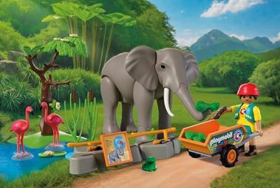 PLAYMOBIL Animal & Friends olifant met dierenverzorger 72068